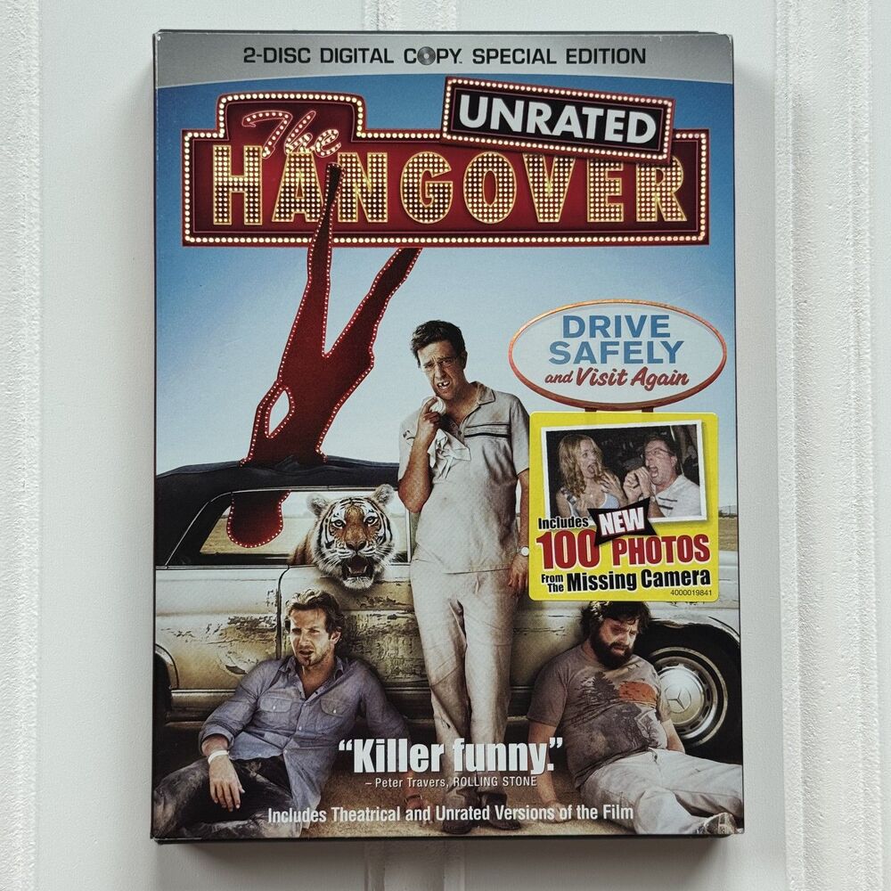 The Hangover (2009) Unrated DVD | 2 Disc | Funny Buddy Comedy Movie
